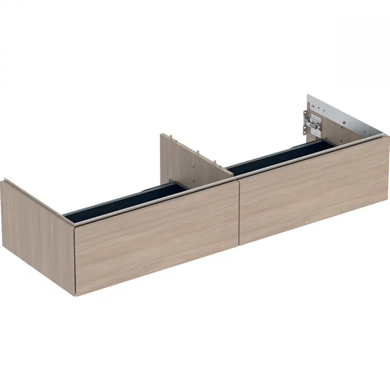 Geberit ONE alsó szekrény mosdóhoz, két fiókkal, 135x26.6x47cm, tölgy/melaminos faszerkezet 505.076.00.5Geberit Utolsó esély