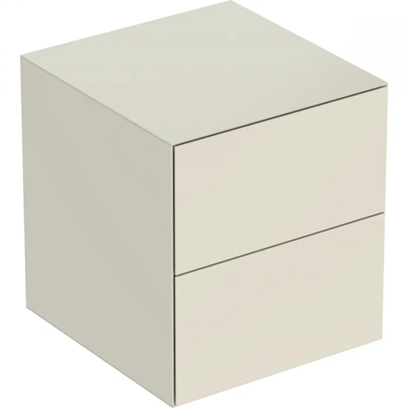 Geberit ONE oldalsó szekrény, két fiókkal, 45x49.2x 47cm, homokszürke/fényes bevonat 505.077.00.4Geberit Kedvezmény