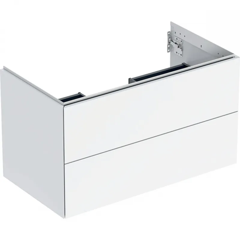 Geberit ONE alsó szekrény mosdóhoz, két fiókkal, 90x50.4x47cm, fehér/magasfényű bevonat 505.263.00.1Geberit Expressz szállítás