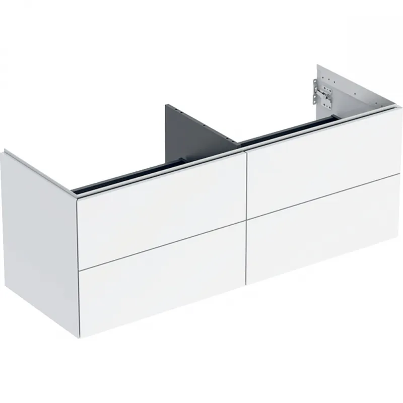 Geberit ONE alsó szekrény mosdóhoz, négy fiókkal, 135x50.4x47cm, fehér / magasfényű bevonat 505.266.00.1Geberit Ajánlat
