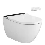 Vedd meg most Cersanit (MEISSEN-KERAMIK) Genera Ultimate bidé funkciós ovális okos wc ülőkével, fekete takarópanel S701-514Cersanit