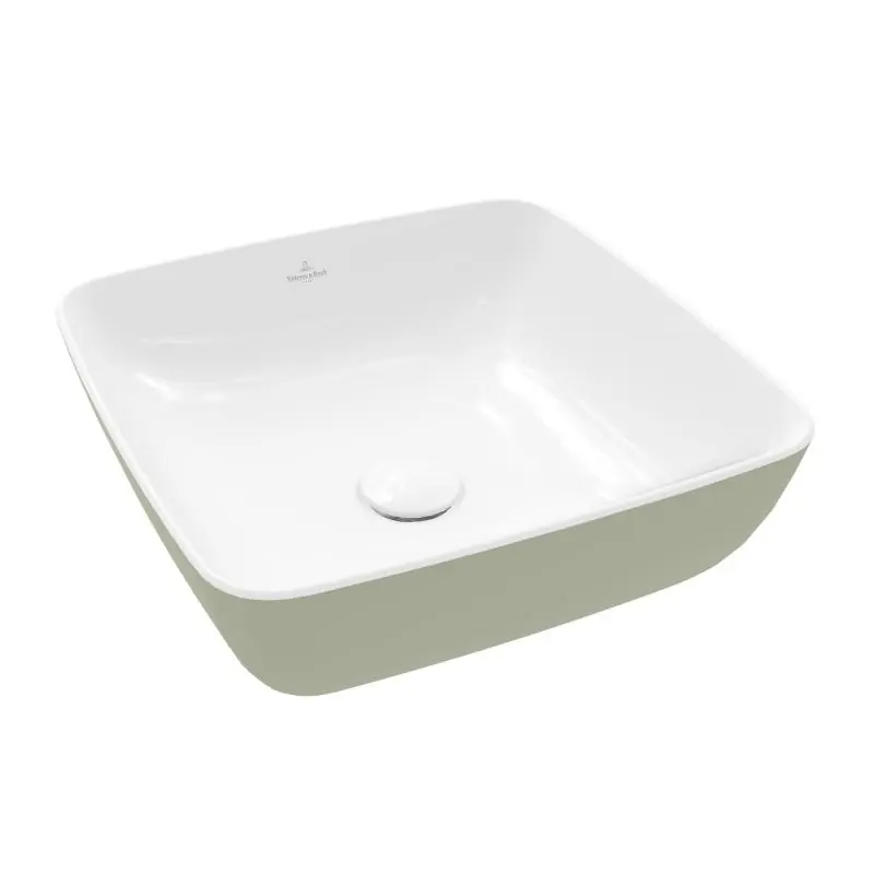 Azonnal elérhető Villeroy & Boch Artis 41x41 cm ráültethető mosdó Sage Green 417841BCS8Villeroy & Boch