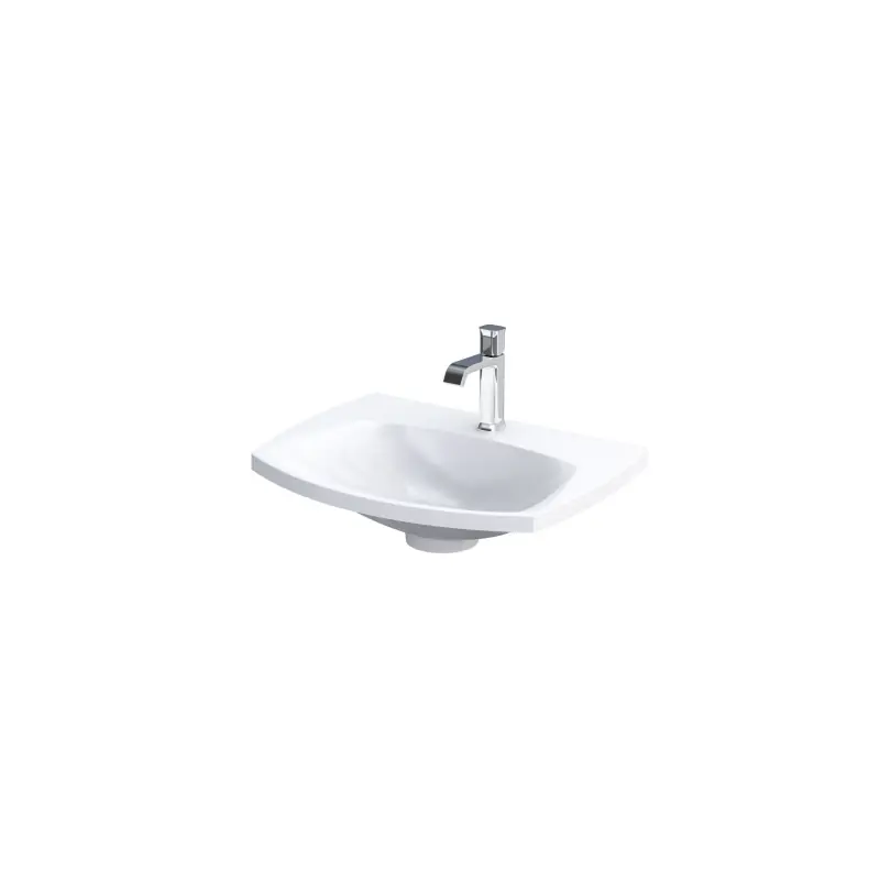Roltechnik Louis 62x48 cm öntött műmárvány mosdó fényes fehér UME-LU-62-92Roltechnik Olcsóbb