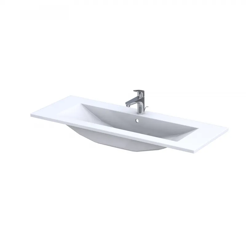 Különleges ajánlat Roltechnik Silver 120x45 cm öntött műmárvány mosdó UME-SI-120-92Roltechnik