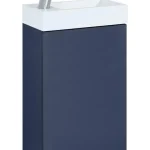 Gyors szállítás AREZZO design Mini 40 egyajtós alsószekrény mosdóval matt kék AR-168994Arezzo Design