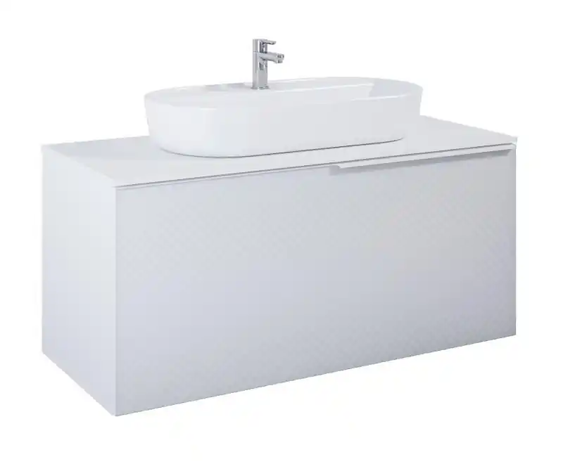 AREZZO design Malibu alsószekrény 120 1 fiók + 1 fiók , matt szürke AR-168385Arezzo Design Szuper akció
