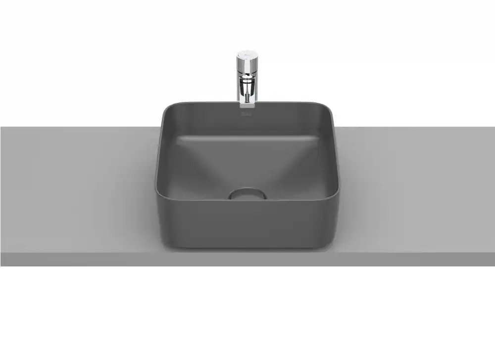 Roca Inspira SQUARE 37x37 cm pultra ültethető FINECERAMIC mosdó onyx A327532640Roca Ne maradj le