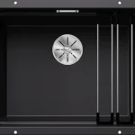 BLANCO Etagon 500-U alulról beépíthető Silgranit mosogató, fekete 525887Blanco Prémium