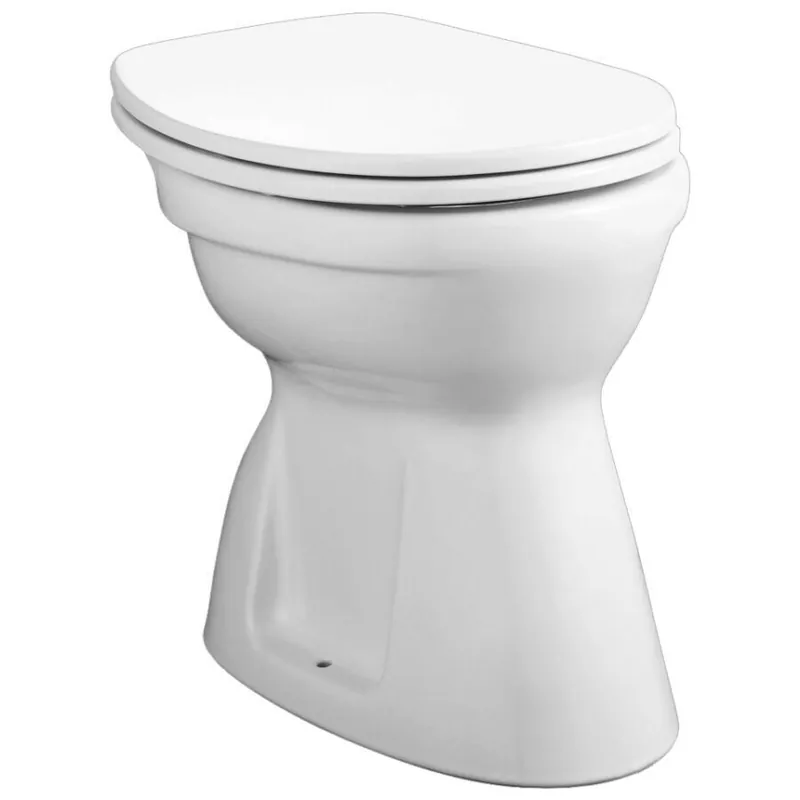 Gyors kiszállítás Alföldi Bázis CLEAN FLUSH - perem nélküli álló wc lapos öblítésű alsó kifolyású 7096 R1 01 (7096R101)Alföldi