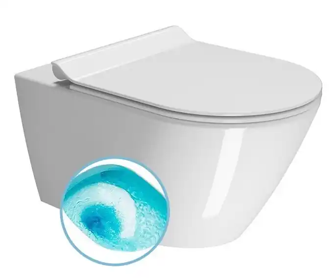 Utolsó esély Sapho GSI KUBE X Swirlflush ExtraGlaze fali WC, fehér 941511Sapho