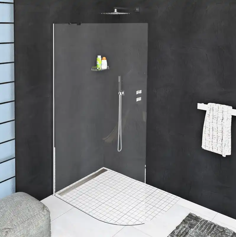 Csak ma Sapho POLYSAN MODULAR SHOWER 1107 fix íves zuhanyfal, króm MS1-120-CPolysan