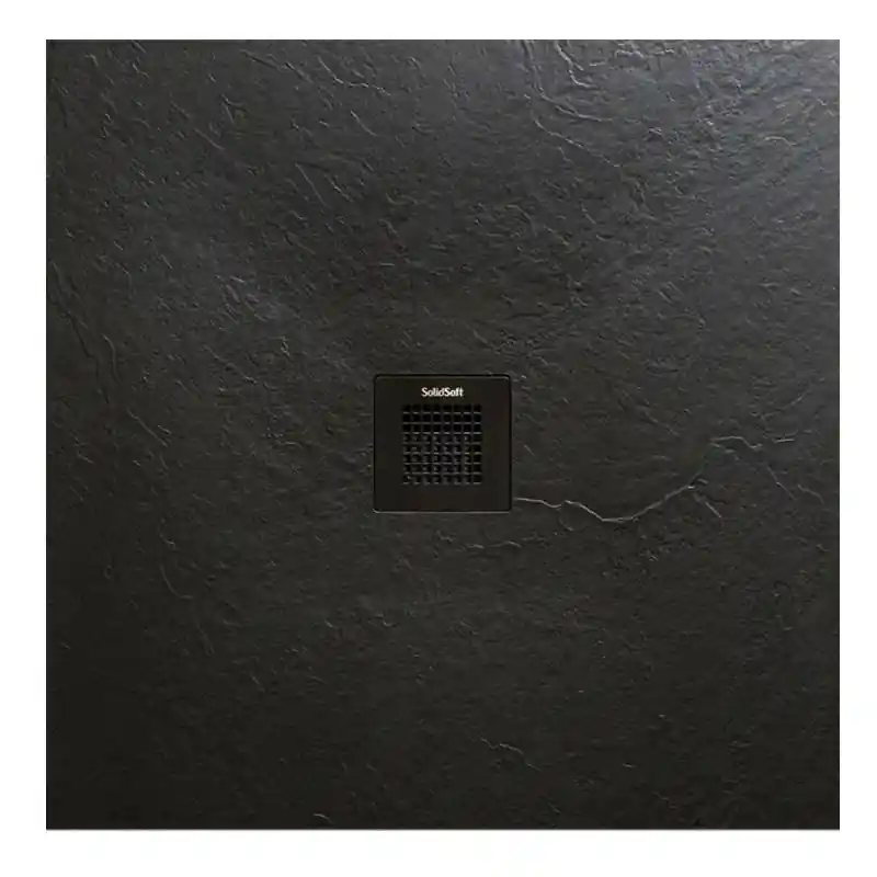 AREZZO design SOLIDSoft zuhanytálca 90x90 cm, FEKETE színazonos lefolyóval AR-9090BArezzo Design Korlátozott ajánlat