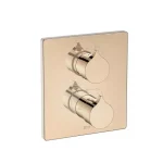 Legkelendőbb Roca Insignia termosztátos falsík alatti kád-zuhany csaptelep, rose gold A5A0C3ARG0Roca