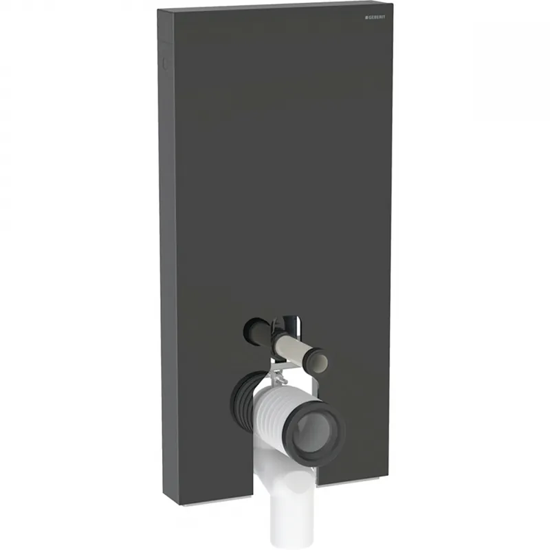 Árcsökkenés Geberit Monolith 101 szanitermodul talpon álló WC-hez, fekete üveg 131.002.SJ.6Geberit