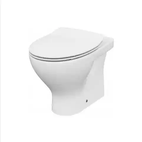 Akció Cersanit Moduo hátsó kifolyású perem nélküli álló wc ülőkével S701-265Cersanit