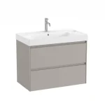 Különleges ajánlat Roca Ona 80 cm fürdőszoba bútor mosdóval, homok szürke A851691510Roca
