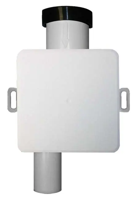 Biztonságos fizetés HL Klímaszifon falba süllyesztve DN32 - 100x100mm HL138HL