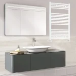 Gyors kiszállítás Technik Therm Angora törölközőszárító radiátor 500 mm x 1400 mm, íves, fehér TTCSIA-500-1400Technik Therm