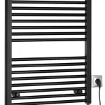 Sapho AQUALINE DIRECT-E 600x960mm elektromos fürdőszobai radiátor, matt fekete ILE96TBAqualine Árcsökkenés