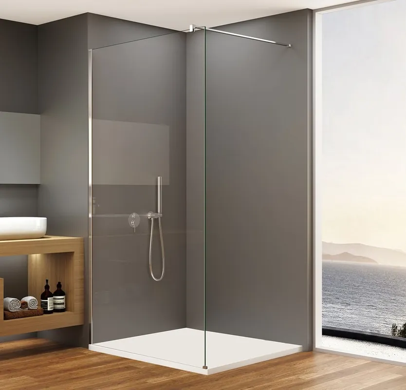 Sapho BRUCKNER SPITZA 120 cm WALK-IN zuhanyfal transzparent üveggel, króm 750.120.1Sapho Alacsony ár