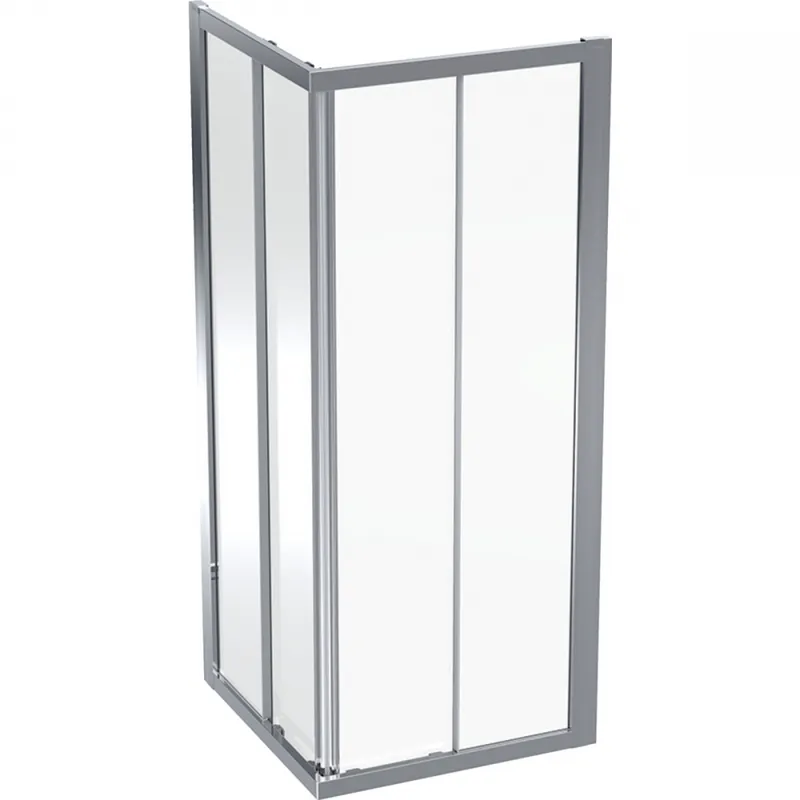 Szuper ajánlat Geberit GEO 80x80 szögletes zuhanykabin, ezüstözött 560.112.00.2Geberit