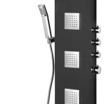 Akció Sapho POLYSAN SPIRIT SQUARE termosztátos zuhanypanel, matt fekete 81251Polysan