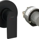Ajánlat Hansgrohe Rebris E egykaros zuhanycsaptelep szett falsík alatti szereléshez, matt fekete 72658670Hansgrohe