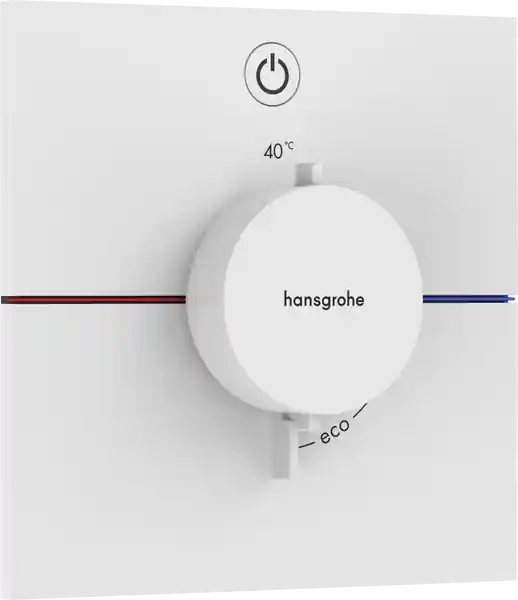 Prémium Hansgrohe ShowerSelect Comfort E Falsík alatti termosztát, 1 funkciós, matt fehér 15571700Hansgrohe