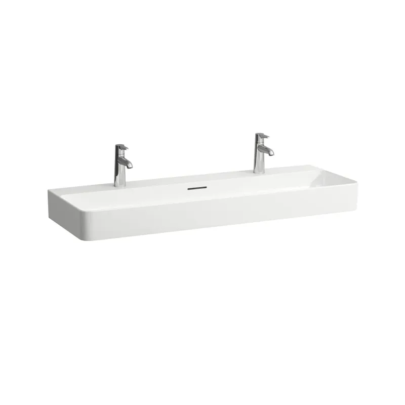 Laufen Val 120x42 cm mosdó két csaplyukkal, fehér H8102890001071Laufen Csak ma