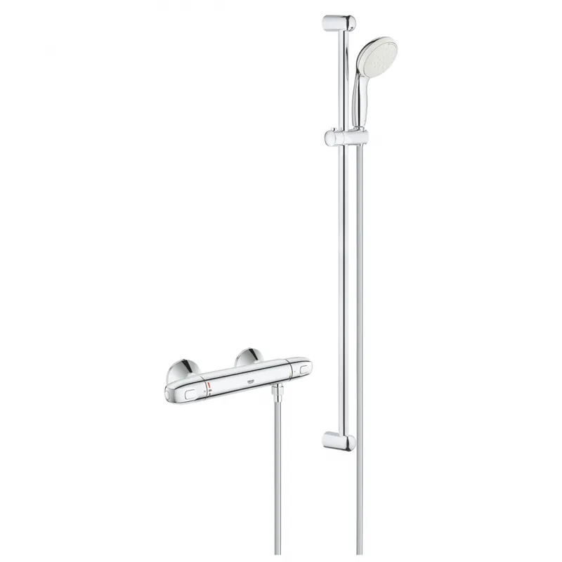 Grohe Grohtherm 1000 termosztátos zuhanycsaptelep zuhanygarnitúrával 34824004 (K)Grohe Szezonális akció