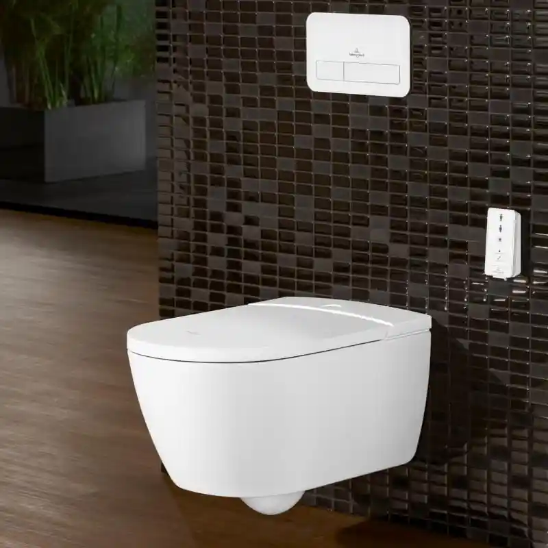 Villeroy & Boch ViClean-I 100 perem nélküli WC csésze, bidéfunkciós WC ülőkével V0E100R1Villeroy & Boch Azonnali szállítás