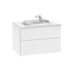 Olcsó Roca Beyond 80 cm fürdőszoba bútor mosdóval, fényes fehér A851357806Roca