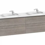 Roca Beyond 160 cm fürdőszoba bútor mosdóval, texturált tölgy A851395402Roca Kiárusítás