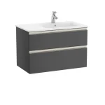 Legkelendőbb Roca The Gap 80 cm fürdőszoba bútor jobbos mosdóval, antracit A851480153Roca