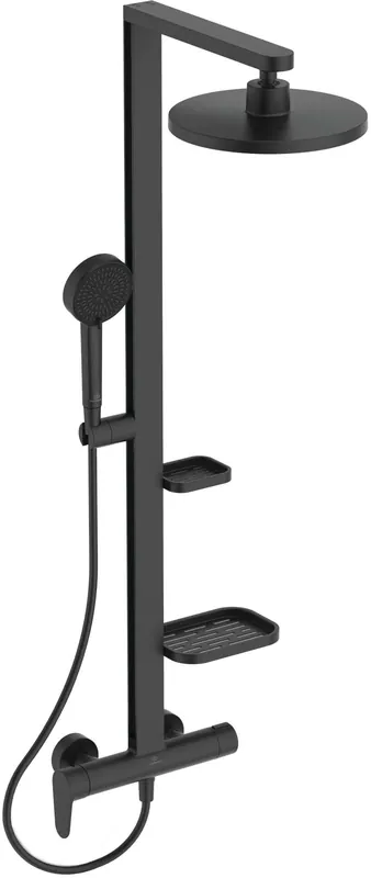 Olcsó Ideal Standard Ceraflow Alu+ zuhanyrendszer, silk black BD584XGIdeal Standard