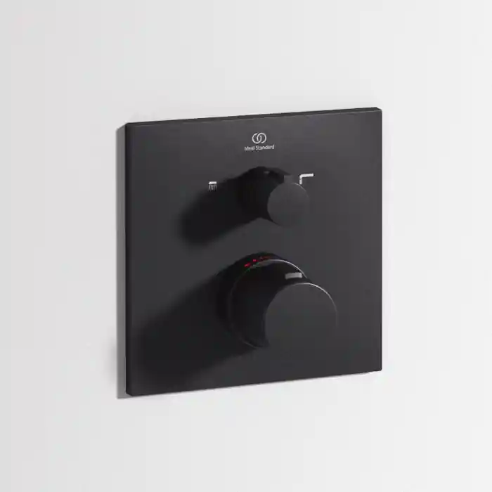 Alacsony ár Ideal Standard Ceratherm C100 két funkciós termosztátos falsík alatti csaptelep, silk black A7522XGIdeal Standard