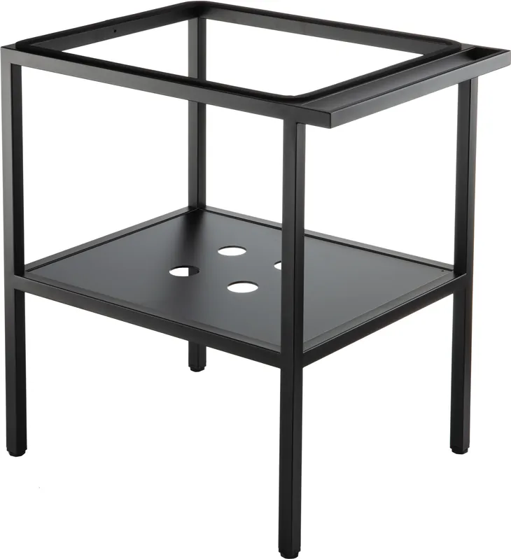 Deante Temisto fürdőszobai mosdóállvány 56,5x40 cm törölközőtartóval, matt fekete CST_X50BDeante Expressz kézbesítés