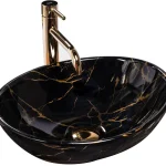Legjobb ár Rea Sofia Marble 41x34,5 cm pultra ültethető mosdó, fekete REA-U5611Rea