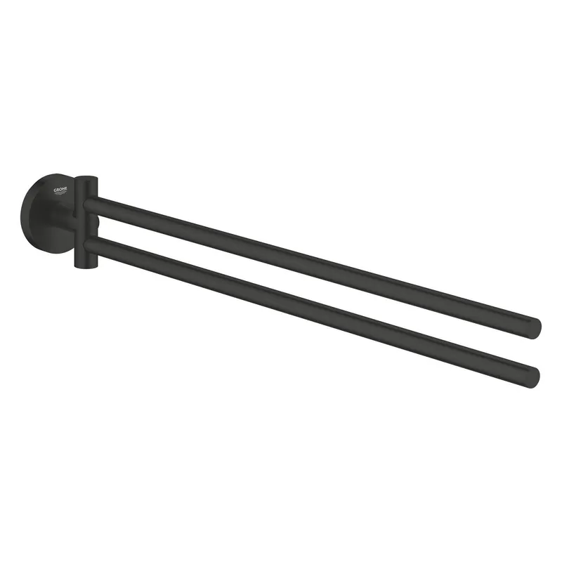 Expressz kézbesítés Grohe Start kétágú törölközőtartó, matt fekete 411832430Grohe
