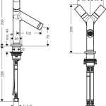 Hansgrohe AXOR Starck 2 karos mosdócsaptelep automata lefolyó-garnitúrával, szálcsiszolt bronz 10030140Axor Népszerű