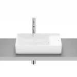 Kiárusítás Roca Ona 55x34,5 cm pultra ültethető FINECERAMIC mosdó, fehér Supraglaze A32768CS00Roca