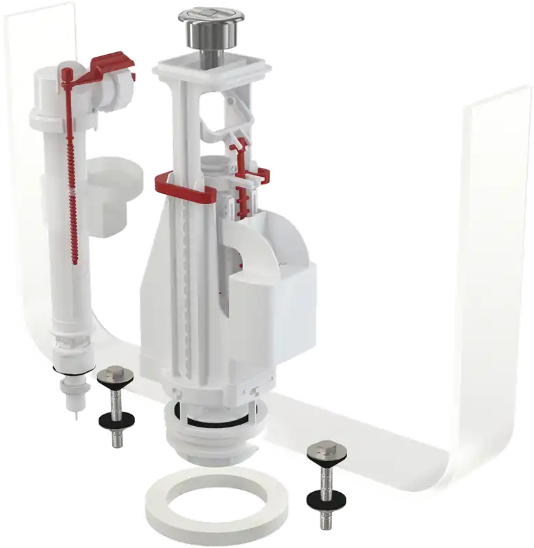 ALCA (Alcaplast) Öblítő-töltő kompl. 3/8, 9l - kettős gombbal, fix öblítés, alsó bekötés SA08AS 3/8” CHROMAlcaplast Végkiárusítás