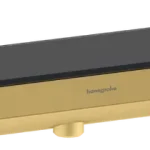 Végkiárusítás Hansgrohe Rainfinity 500 fali kimenet integrált polccal, bal oldali zuhanytartóval, polírozott arany 26843990Hansgrohe