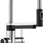 Szuper ajánlat Blanco EVOL-S Pro vízszűrős mosogató csaptelep, PVD steel 526311Blanco