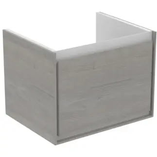 Prémium Ideal Standard Connect Air Cube 53 cm fali mosdótartó szekrény 1 fiókkal, világosszürke fa E0846PSIdeal Standard
