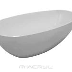 M-Acryl Vanilla 168x86 cm szabadon álló műmárvány kád, fehér 12604M-Acryl Exkluzív ajánlat