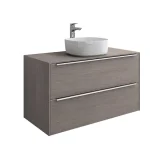 Roca Inspira alsószekrény 100x50 cm 2 fiókkal pultra ültethető mosdóhoz texturált városi tölgy A851081402Roca Ne maradj le