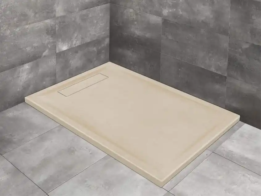 Utolsó esély Radaway Doris F 150x80 szögletes öntöttmárvány zuhanytálca, beige DF1580-55Radaway