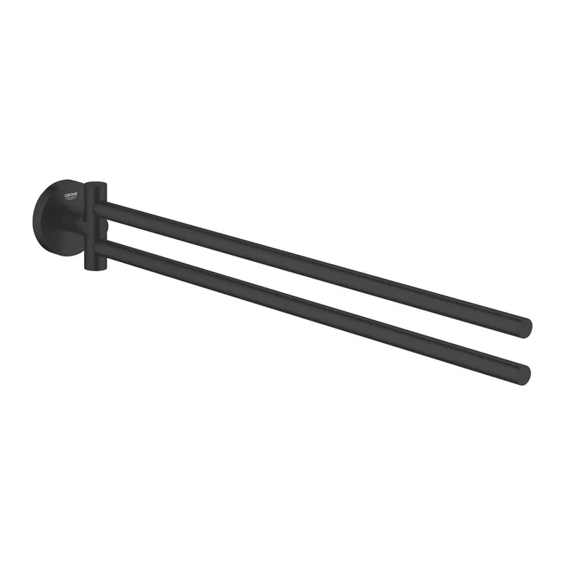 Kedvezmény Grohe Essentials kétágú törölközőtartó, matt fekete 1024672430Grohe