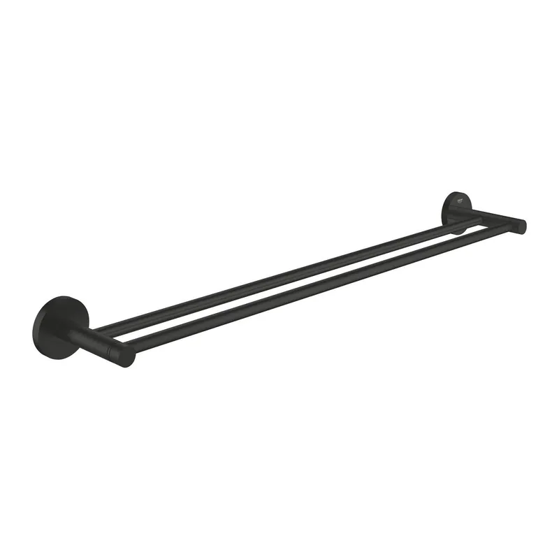 Grohe Essentials dupla törölközőtartó, matt fekete 1024732430Grohe Kiárusítás